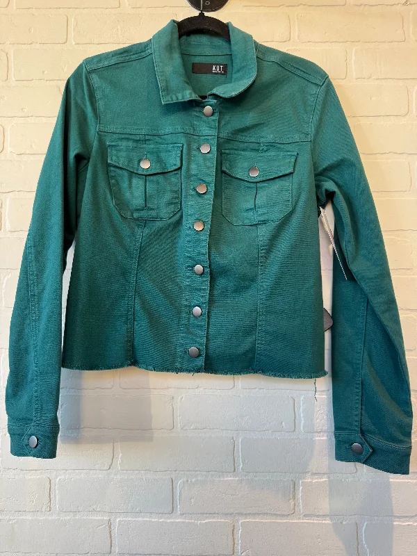 women's coats for boho-chic stylesJacket Denim By Kut In Green Denim, Size: L