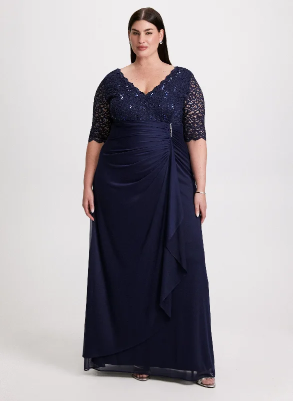 Laced-Up DressLace Bodice Maxi Dress