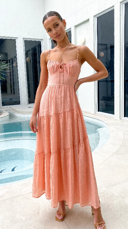 women's tall dressesCove Maxi Dress - Apricot