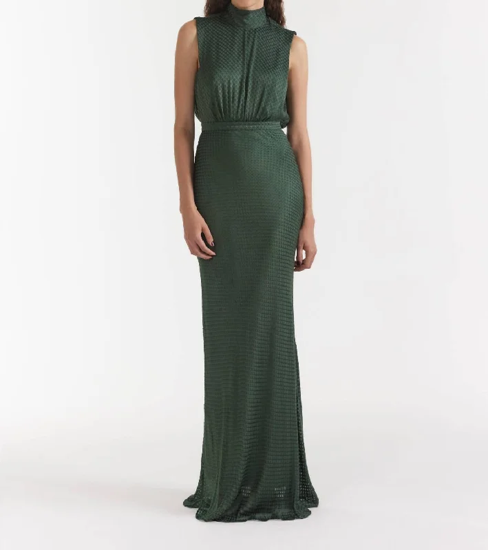 women's vintage dressesFleur Maxi Dress In Emerald