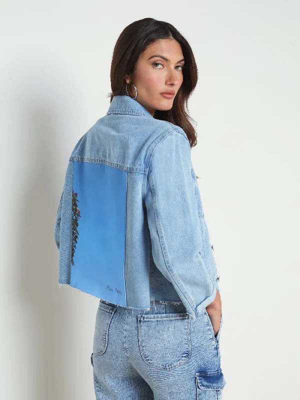 women's coats with button-down frontsAilana Maui Moon Jean Jacket