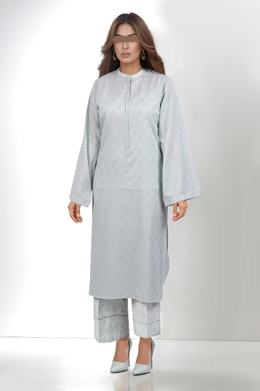 Cotton Jacquard Stitched 2 Piece (Shirt/Trouser)