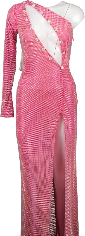 women's evening dressesAlamour Pink Shanna Cut Out Maxi Dress UK 8