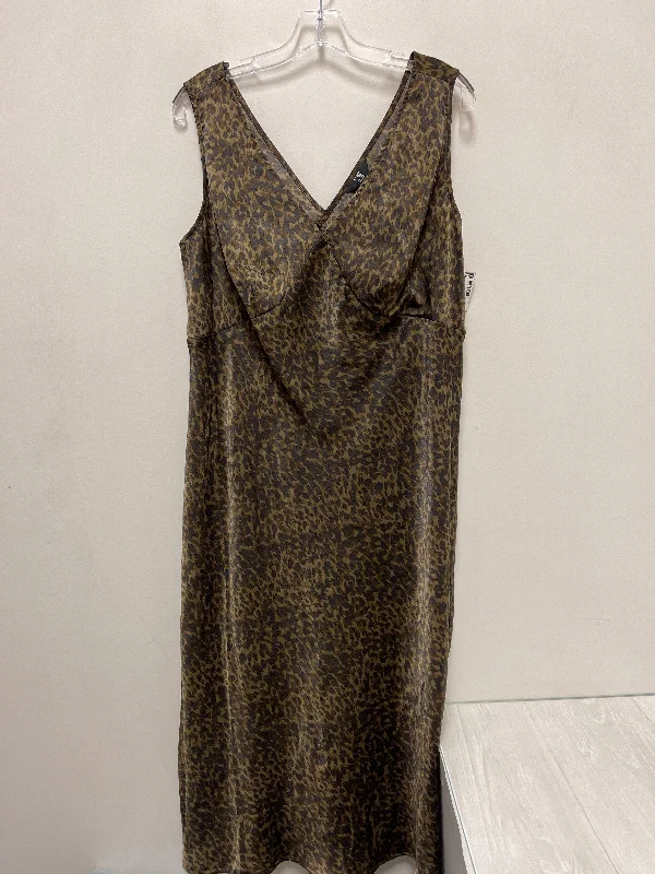 women's floral dressesDress Casual Maxi By Terra & Sky In Animal Print, Size: Xl