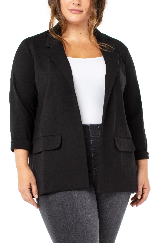 women's buttoned shortsBOYFRIEND BLAZER WITH PRINCESS DART SUPER STRETCH