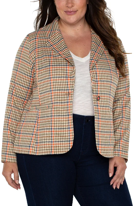 women's patched shortsFITTED BLAZER