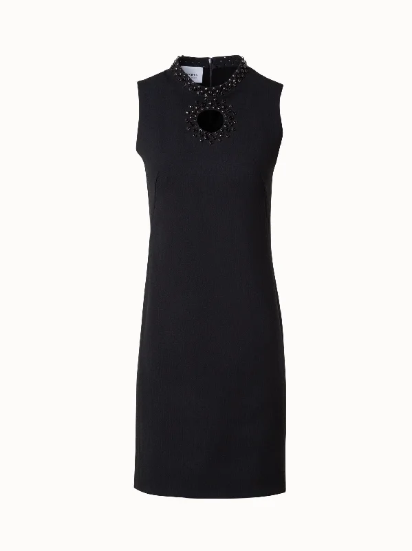 women's club dressesSheath Dress with Diamond Studs