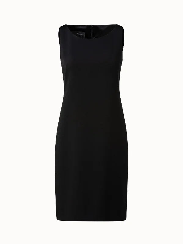 Vintage DressSilk Crêpe Stretch Sheath Dress