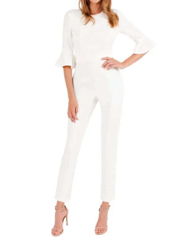 women's jumpsuits for stylish and functional fashionBrooklyn Jumpsuit In Porcelain