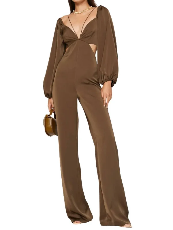 women's jumpsuits for breathable wearBruni Jumpsuit In Olive