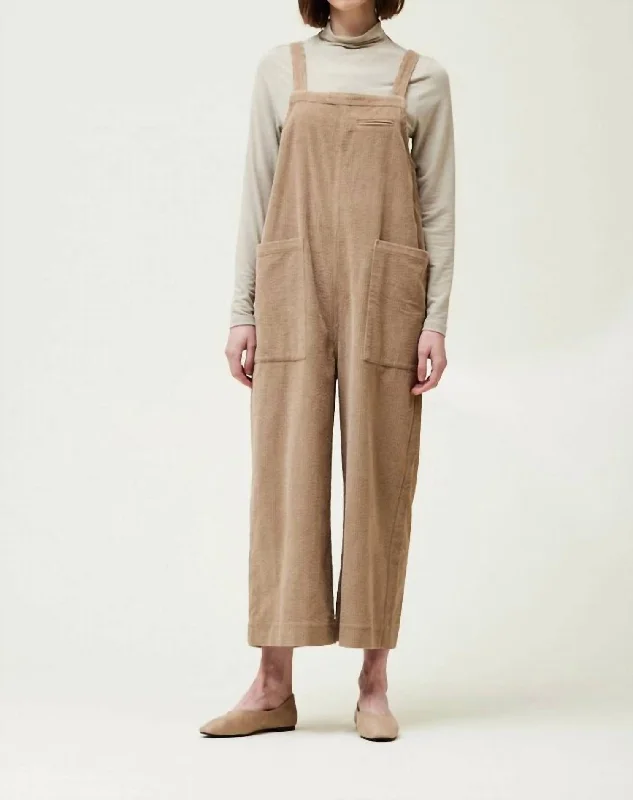 women's jumpsuits for runningCorduroy Jumpsuit In Fawn