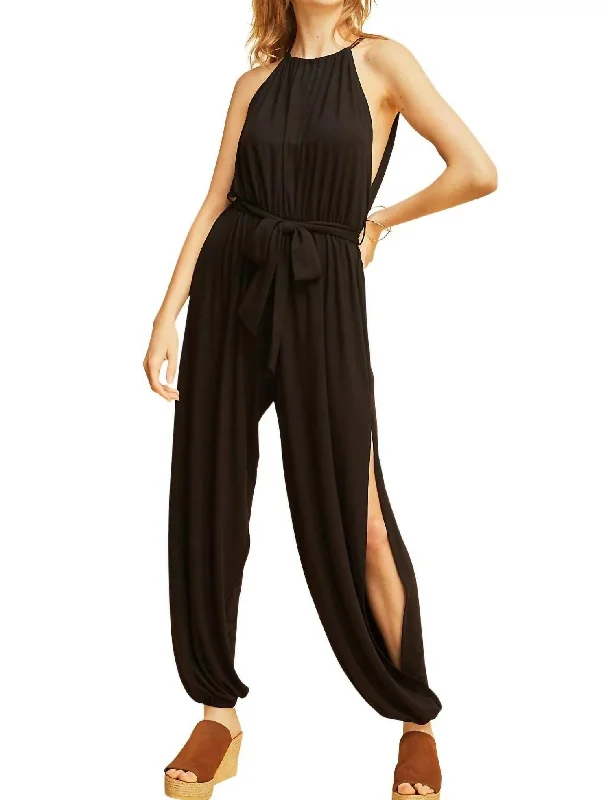 women's jumpsuits made of cottonDay To Night Jumpsuit In Black