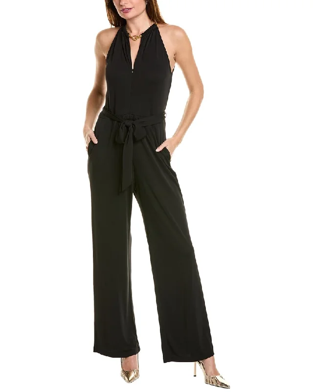 women's jumpsuits for partiesElie Tahari Chain Halter Jumpsuit