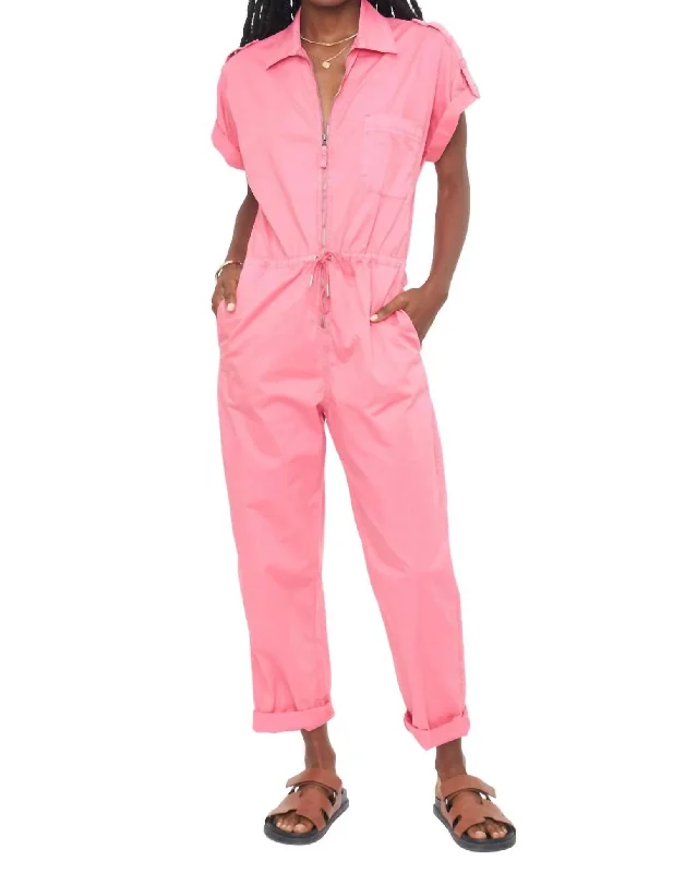 women's jumpsuits for fallJordan Jumpsuit In Pink Punch