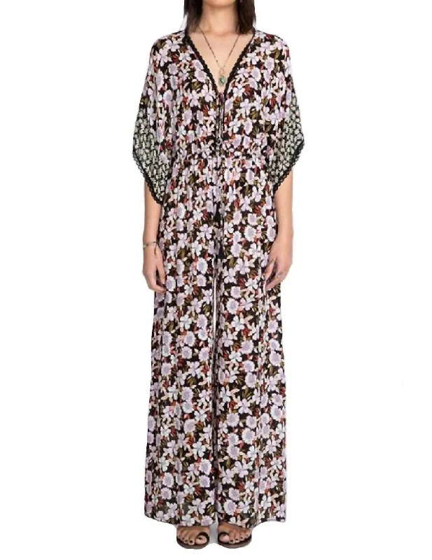 women's jumpsuits made of velvetKarisma Mixed Jumpsuit In Multi