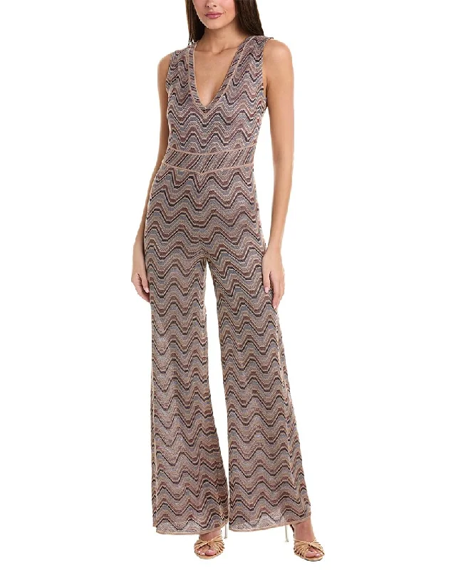 women's jumpsuits with Peter Pan collarsM Missoni Jumpsuit