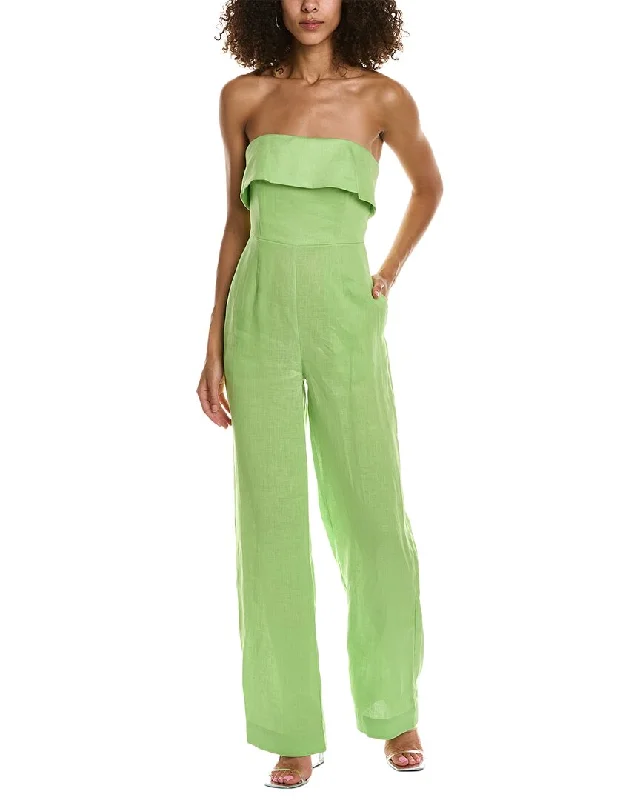 women's jumpsuits for loungingNicholas Chesa Linen Jumpsuit