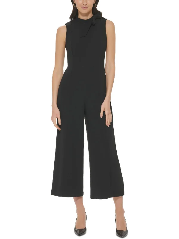 women's jumpsuits for laid-back looksWomens Cropped Wide Leg Jumpsuit