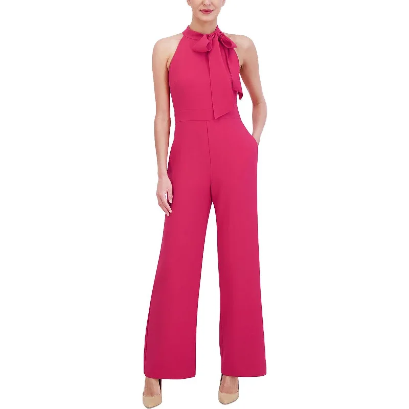 women's jumpsuits for gym sessionsWomens Halter Wide Leg Jumpsuit