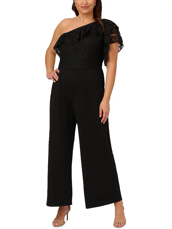 women's jumpsuits made of denimWomens Lace One Shoulder Jumpsuit