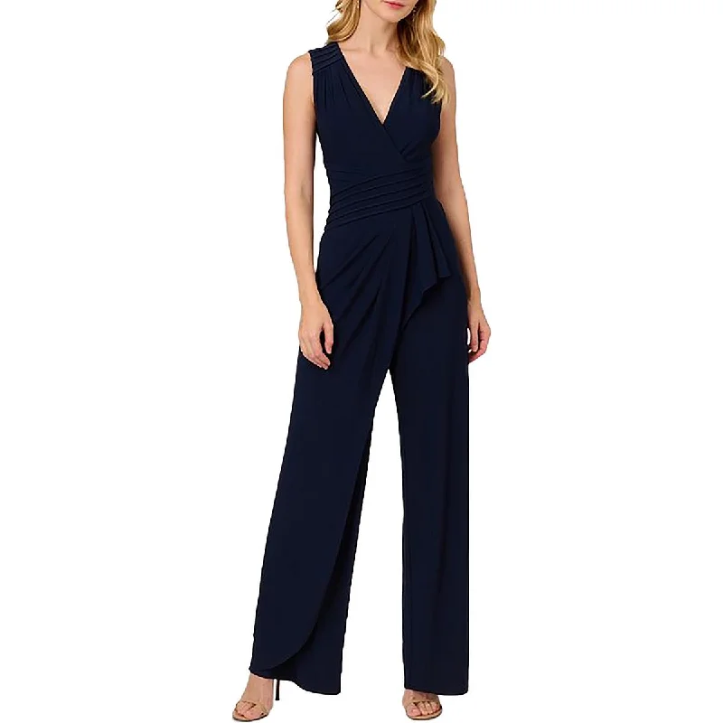 women's dressy jumpsuitsWomens Pintuck Wide Leg Jumpsuit