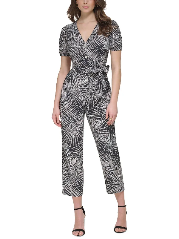 women's jumpsuits for high-performance fabricsWomens Printed Wide Leg Jumpsuit