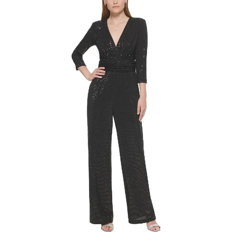 women's jumpsuits for dancingWomens Sequin V-Neck Jumpsuit