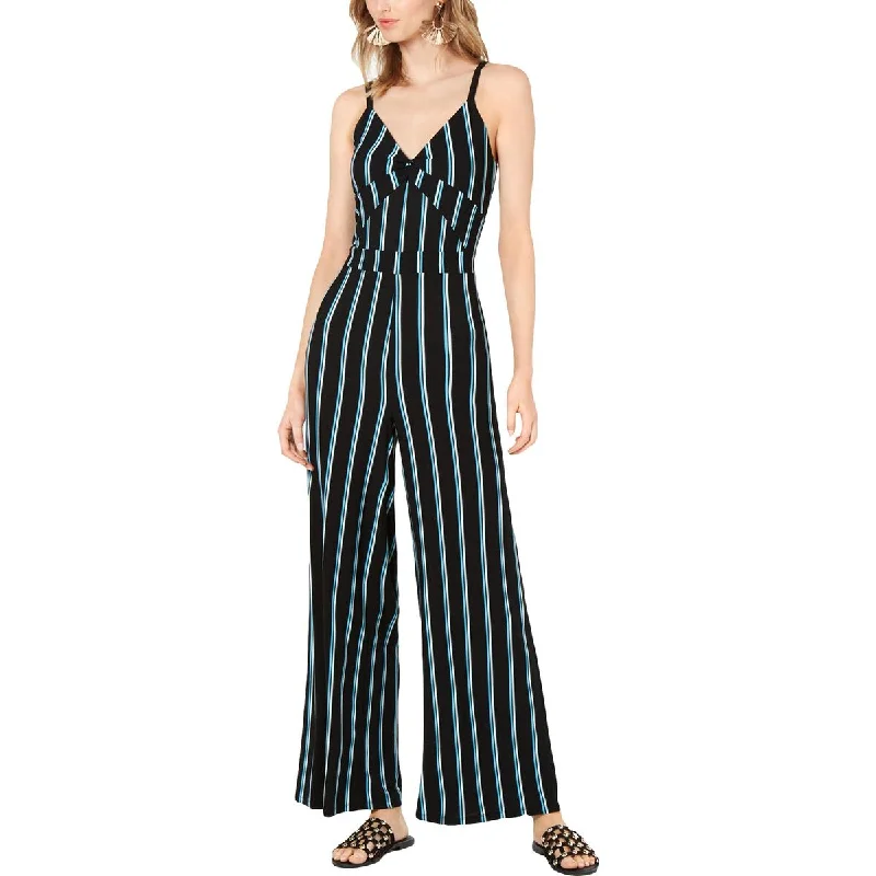 women's jumpsuits for weddingsWomens Striped Twist Front Jumpsuit