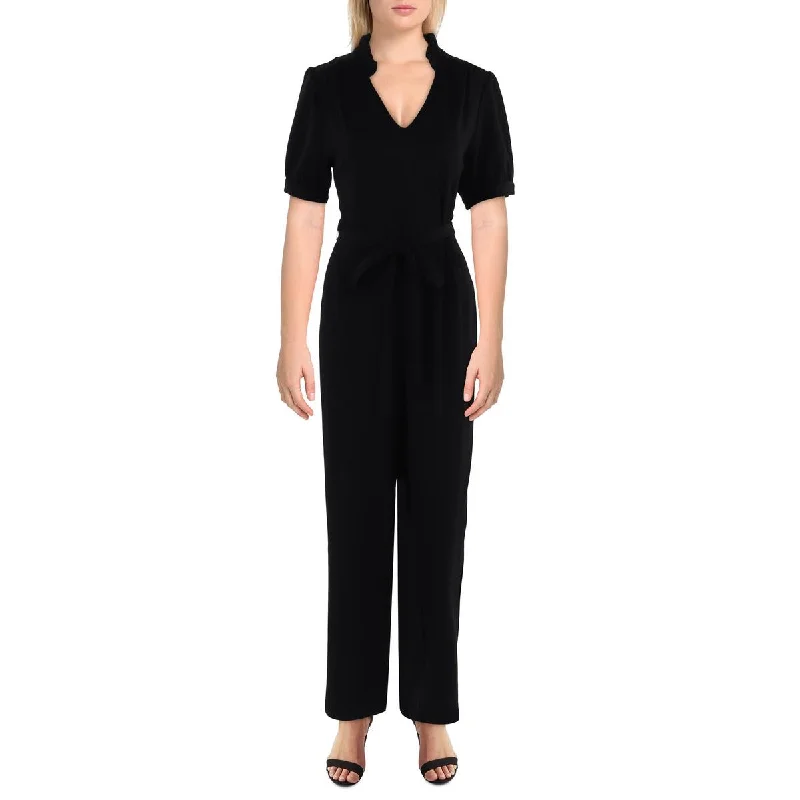 women's jumpsuits for summerWomens V-Neck Straight Leg Jumpsuit