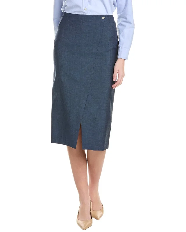 women's travel-friendly cocktail skirtsHugo Boss Velibea Wool Pencil Skirt