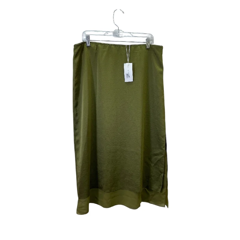 women's button-down skirtsSkirt Maxi By Vince In Green, Size:L