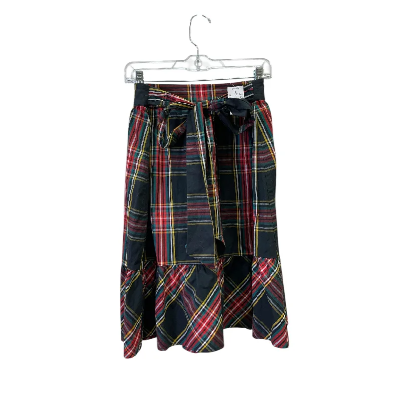 women's circle skirtsSkirt Midi By J. Crew In Plaid Pattern, Size:10P