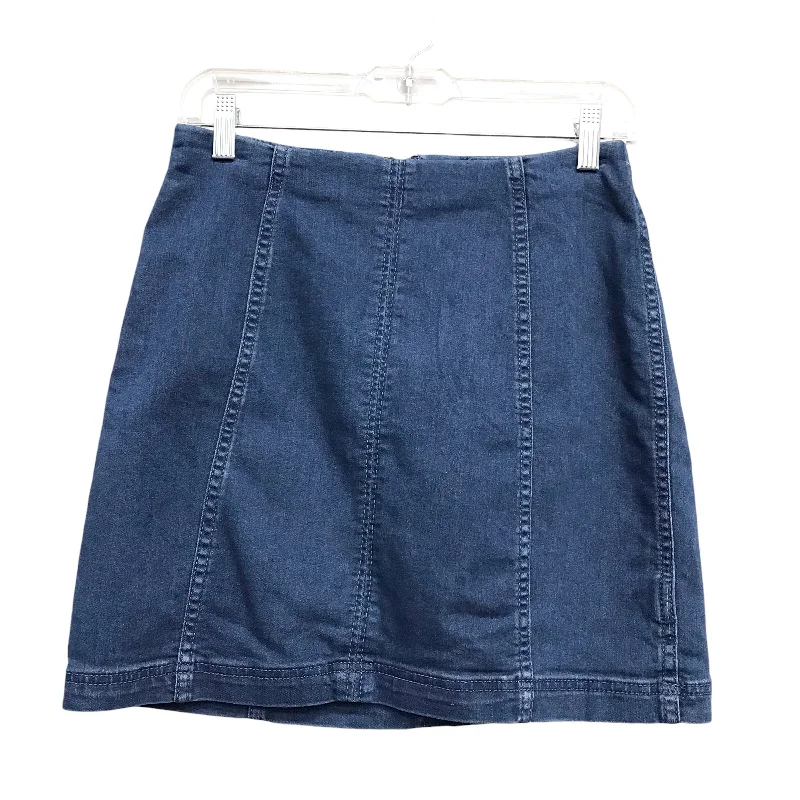 women's evening skirtsSKIRT MINI & SHORT by FREE PEOPLE In BLUE DENIM, Size: 8