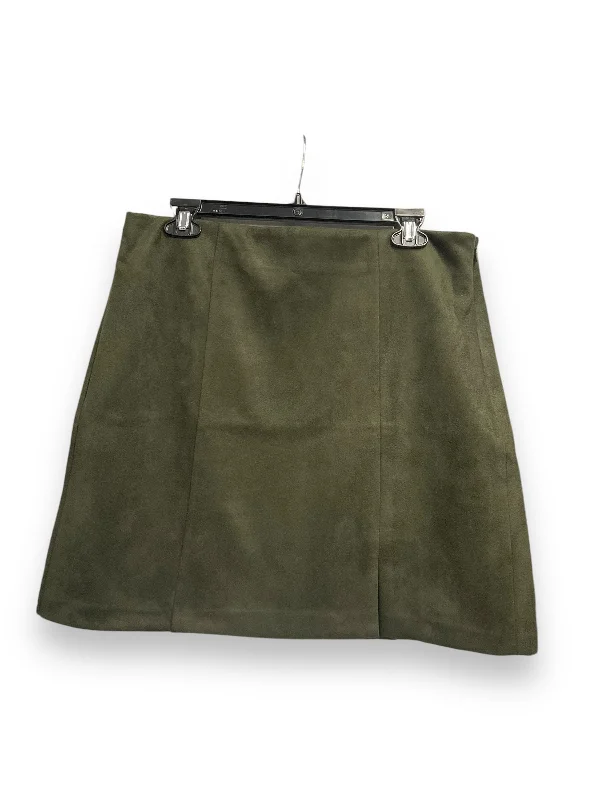 women's tulip skirtsSkirt Mini & Short By Loft In Green, Size: M