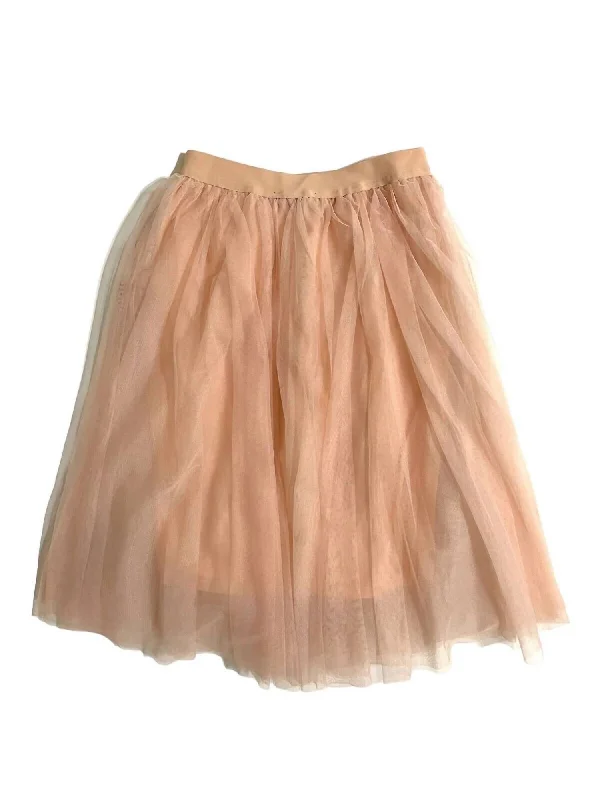 women's cocktail skirtsWomen's Tulle Elastic Waist Mid Skirt In Light Pink